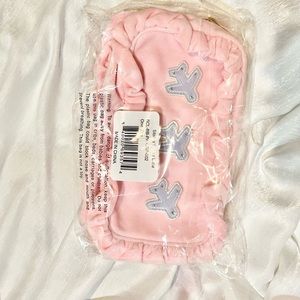 Stoney Clover Lane Airplane pre-custom Velvet Ruffle Small Pouch Sunburst NWT